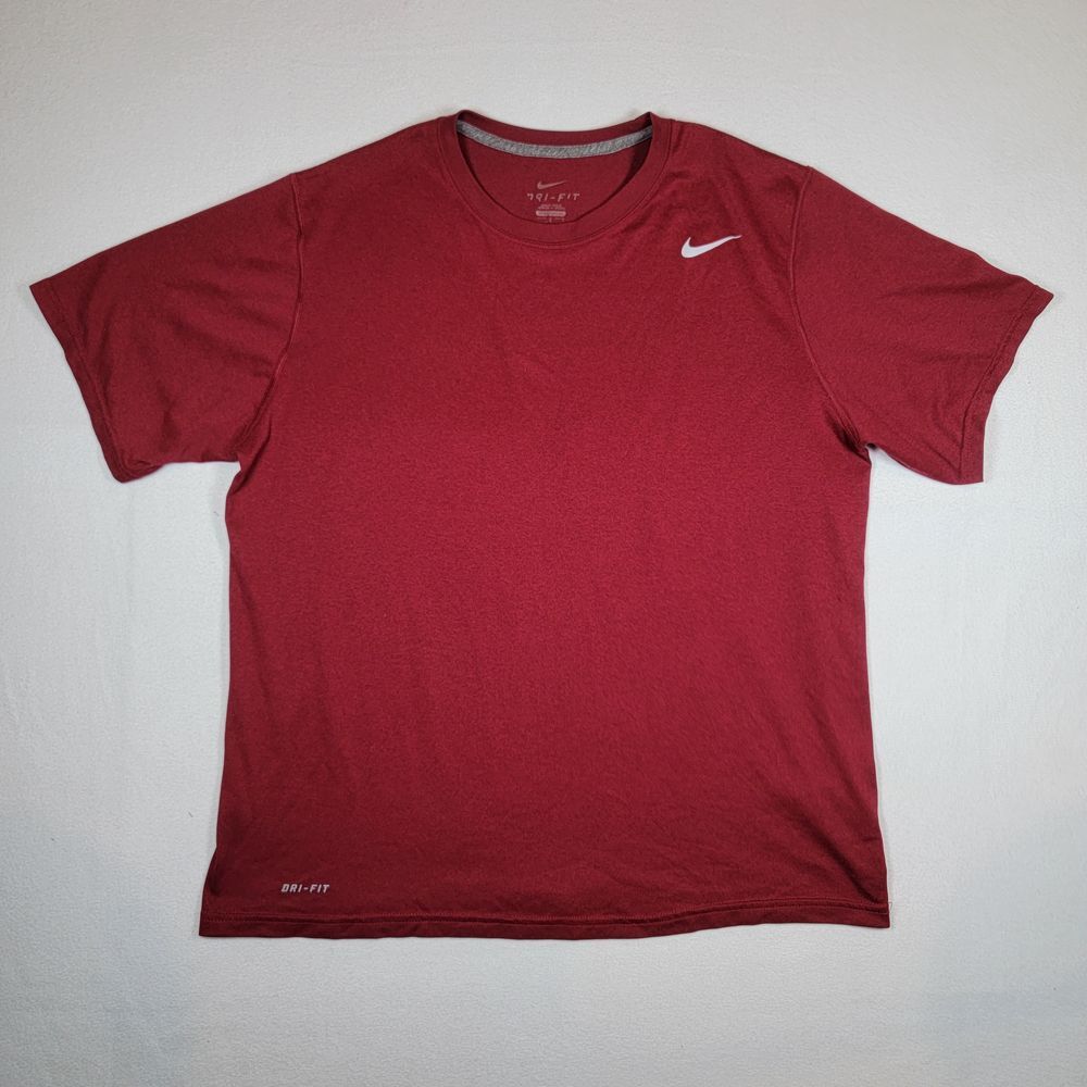 Nike Pro Dri-Fit T-Shirt Men's L Red Performance Short Sleeve